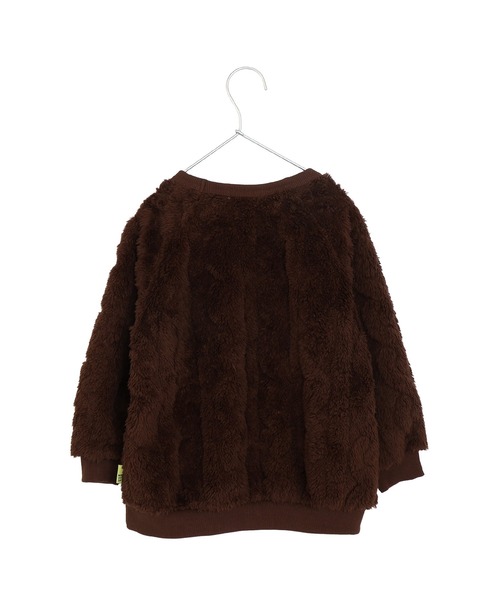 MAKE YOUR DAY（メイクユアデイ）の「両面ボアプルオーバー■150.160cm（スウェット・キッズ・グレー/ブラウン/アイボリー・160/150）」の6枚目の写真