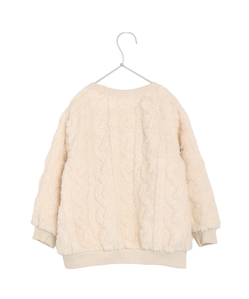 MAKE YOUR DAY（メイクユアデイ）の「両面ボアプルオーバー■150.160cm（スウェット・キッズ・グレー/ブラウン/アイボリー・160/150）」の7枚目の写真