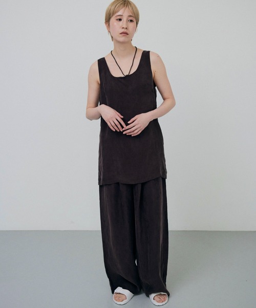 lit（リット）の「Cupra Easy Pants（その他パンツ・レディース・ネイビー/ブラウン・FREE）」の18枚目の写真