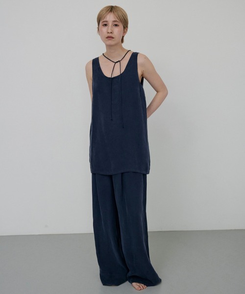 lit（リット）の「Cupra Easy Pants（その他パンツ・レディース・ネイビー/ブラウン・FREE）」の15枚目の写真