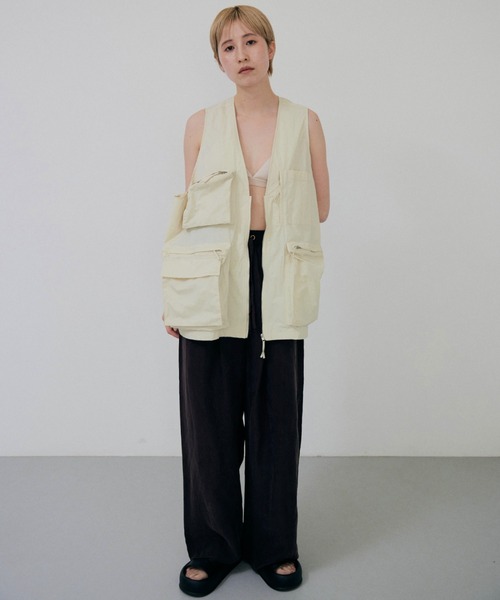 lit（リット）の「Cupra Easy Pants（その他パンツ・レディース・ネイビー/ブラウン・FREE）」の12枚目の写真