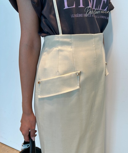 JUSGLITTY サス付フラップタイトスカート サス付フラップタイトスカート