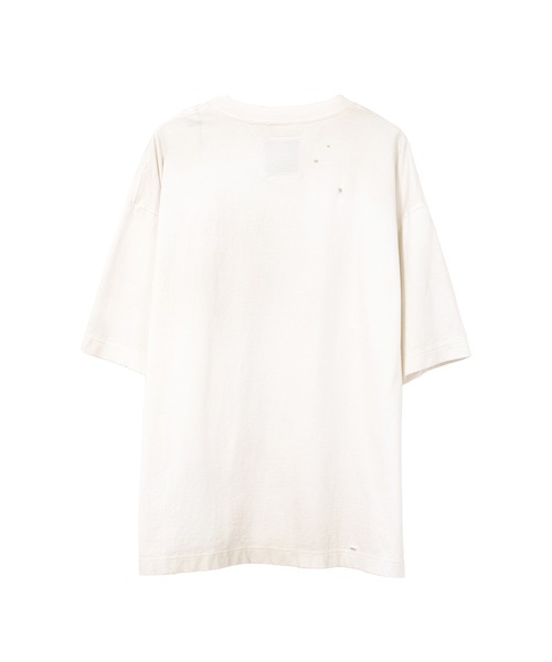 Cat Printed Embellished Distressed Tシャツ Maison MIHARA YASUHIRO(メゾンミハラヤスヒロ) / Cat Printed