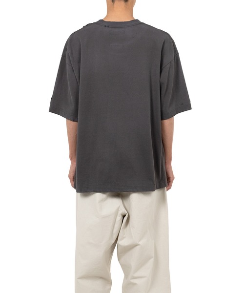 Maison MIHARA YASUHIRO(メゾンミハラヤスヒロ)の「Cat Printed Embellished Distressed T-shirt(Tシャツ/カットソー・メンズ・ブラック/ホワイト/グレー・46/44/48)」の14枚目の写真