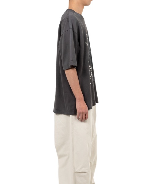 Cat Printed Embellished Distressed Tシャツ Cat Printed Embellished Distressed T-shirt（Tシャツ/カットソー