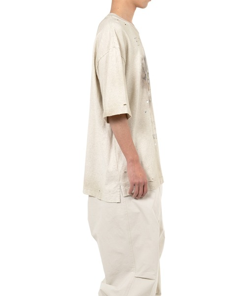 Cat Printed Embellished Distressed Tシャツ Cat Printed Embellished Distressed T-shirt（Tシャツ/カットソー