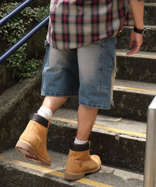 WEGO（ウィゴー）の「WEGO/ダブルニーダメージデニムショーツ（デニムパンツ・メンズ・コバルトブルー/ブラック系3・MEDIUM/LARGE）」の22枚目の写真