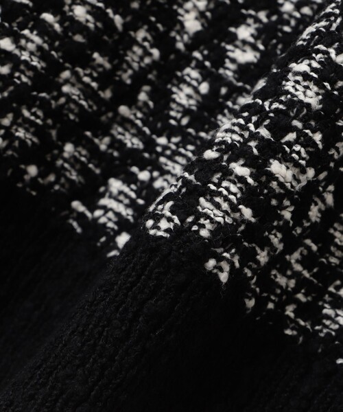 BEAMS(ビームス)の「5ゲージ ツイーディー クルーネック ニット(ニット/セーター・メンズ・ブラック/ブラウン・S/M/L/XL)」の6枚目の写真