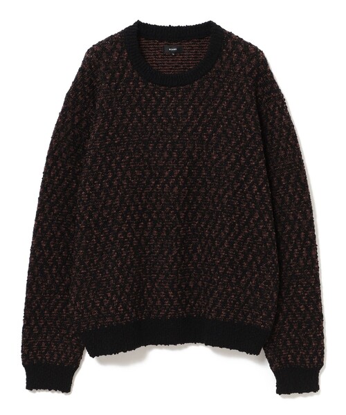 BEAMS(ビームス)の「5ゲージ ツイーディー クルーネック ニット(ニット/セーター・メンズ・ブラック/ブラウン・S/M/L/XL)」の7枚目の写真
