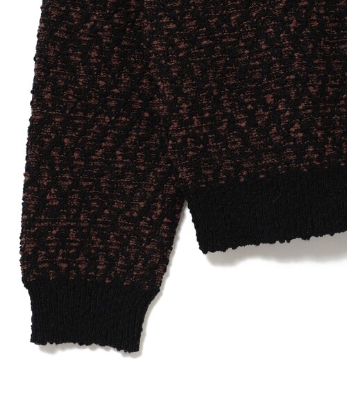 BEAMS(ビームス)の「5ゲージ ツイーディー クルーネック ニット(ニット/セーター・メンズ・ブラック/ブラウン・S/M/L/XL)」の10枚目の写真