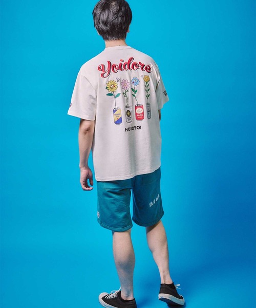 JACKROSE(ジャックローズ)の「YOIDORE 酔っ払いフラワーTEE(Tシャツ/カットソー・メンズ・ホワイト/ブラック・M/XL/L)」の11枚目の写真