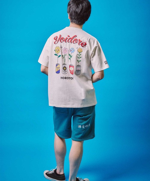 JACKROSE(ジャックローズ)の「YOIDORE 酔っ払いフラワーTEE(Tシャツ/カットソー・メンズ・ホワイト/ブラック・M/XL/L)」の12枚目の写真