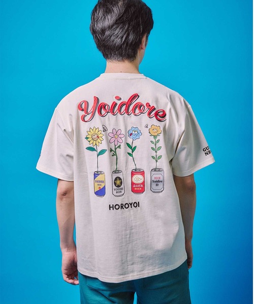 JACKROSE(ジャックローズ)の「YOIDORE 酔っ払いフラワーTEE(Tシャツ/カットソー・メンズ・ホワイト/ブラック・M/XL/L)」の5枚目の写真