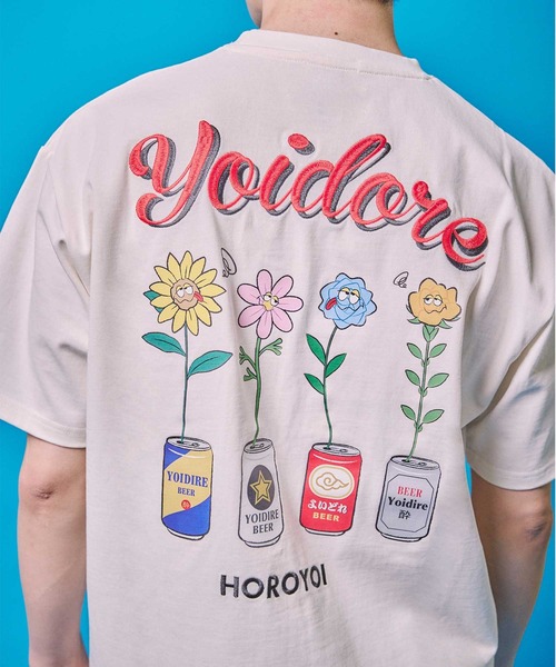 JACKROSE(ジャックローズ)の「YOIDORE 酔っ払いフラワーTEE(Tシャツ/カットソー・メンズ・ホワイト/ブラック・M/XL/L)」の13枚目の写真