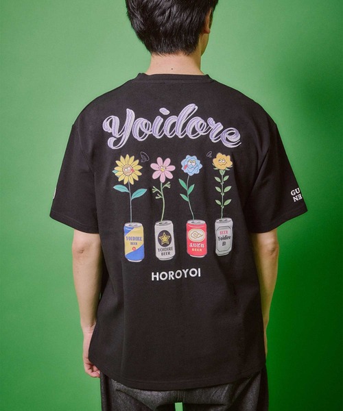 JACKROSE(ジャックローズ)の「YOIDORE 酔っ払いフラワーTEE(Tシャツ/カットソー・メンズ・ホワイト/ブラック・M/XL/L)」の20枚目の写真