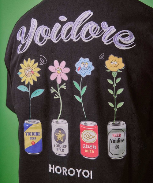 JACKROSE(ジャックローズ)の「YOIDORE 酔っ払いフラワーTEE(Tシャツ/カットソー・メンズ・ホワイト/ブラック・M/XL/L)」の21枚目の写真