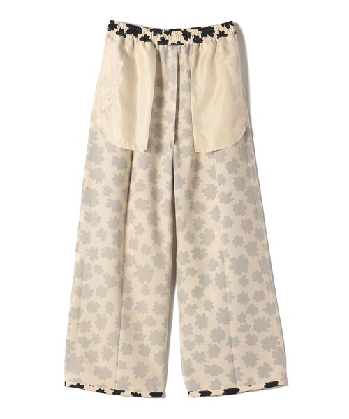 SHIPS Colors:〈手洗い可能〉モノトーン フラワー イージー