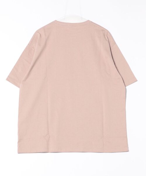 WORLD WIDE LOVE!（ワールドワイドラブ）の「シャッターチャンス　BIG TEE（Tシャツ/カットソー・レディース・ブラック/スモークピンク/オフホワイト・1）」の18枚目の写真