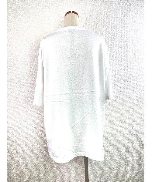 WORLD WIDE LOVE!（ワールドワイドラブ）の「シャッターチャンス　BIG TEE（Tシャツ/カットソー・レディース・ブラック/スモークピンク/オフホワイト・1）」の6枚目の写真