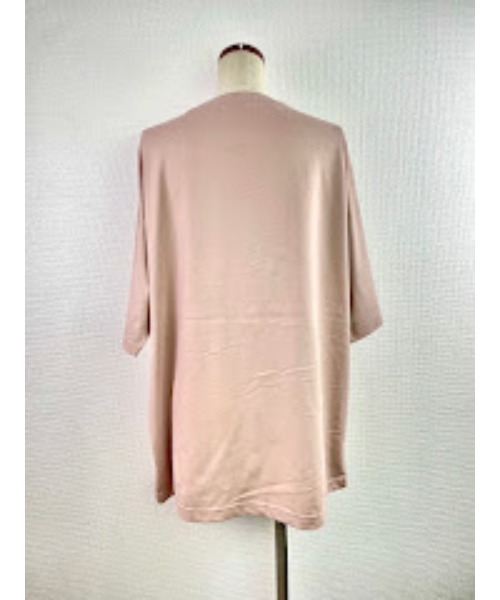 WORLD WIDE LOVE!（ワールドワイドラブ）の「シャッターチャンス　BIG TEE（Tシャツ/カットソー・レディース・ブラック/スモークピンク/オフホワイト・1）」の17枚目の写真