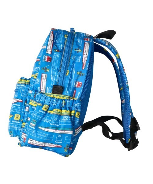 Kids Foret（キッズフォーレ）の「JR新幹線電車総柄リュック（バックパック/リュック・キッズ・ブルー/ベージュ・M/L）」の5枚目の写真