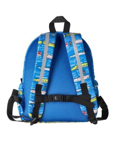 Kids Foret（キッズフォーレ）の「JR新幹線電車総柄リュック（バックパック/リュック・キッズ・ブルー/ベージュ・M/L）」の6枚目の写真