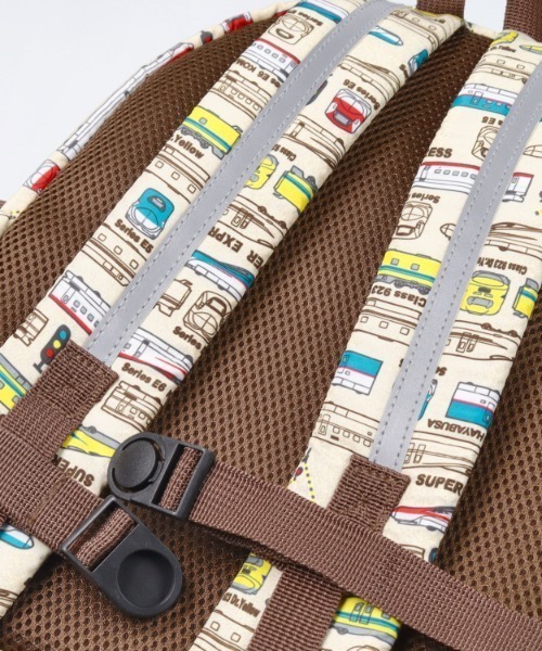 Kids Foret（キッズフォーレ）の「JR新幹線電車総柄リュック（バックパック/リュック・キッズ・ブルー/ベージュ・M/L）」の10枚目の写真