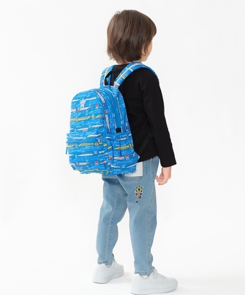 Kids Foret（キッズフォーレ）の「JR新幹線電車総柄リュック（バックパック/リュック・キッズ・ブルー/ベージュ・M/L）」の13枚目の写真