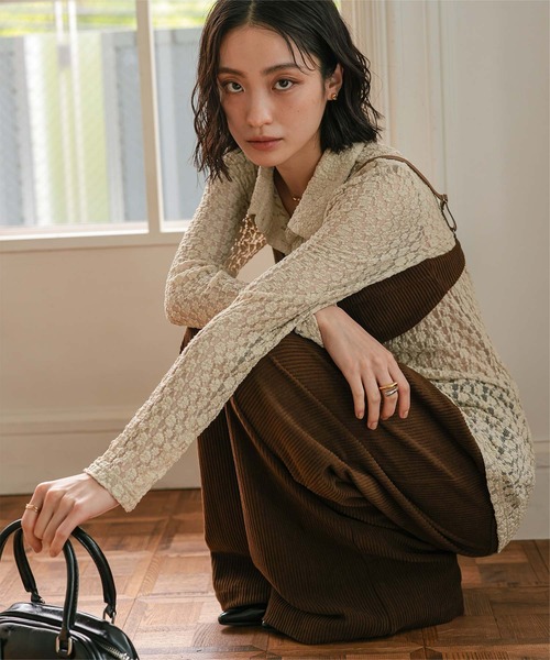 miette(ミエット)の「カットレースコンパクトシャツ(シャツ/ブラウス・レディース・ベージュ/アイボリー/ボルドー・S/M)」の13枚目の写真