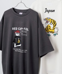 【70】【RCG】JAPAN ART SAKURA/HANABI/TORA/TOKYO /Tシャツ/メンズ/レディース/ユニセックス/赤い帽子の女の子