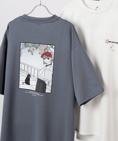 Red Cap Girl(レッドキャプガール)の「【70】【RCG】JAPAN ART SAKURA/HANABI/TORA/TOKYO /Tシャツ/メンズ/レディース/ユニセックス/赤い帽子の女の子(Tシャツ/カットソー・メンズ・ホワイト/ライトグレー/ピンク/ホワイト系その他/グリーン/ホワイト系その他3/ブルー系その他/グレー系その他2/グレー系その他3/ブラック/グレー系その他/ブラック系その他2/ブルー系その他3/ブルー系その他2/ブルー/ブラック系その他/ホワイト系その他2/チャコールグレー/ブラック系その他3・M/L/XL)」の16枚目の写真