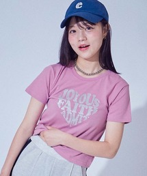 chum by devirock（チュムバイデビロック）の「【chum】UVカット えらべるプリント クロップド丈 半袖Tシャツ（Tシャツ/カットソー）」