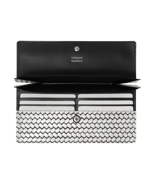 HIROKO HAYASHI(ヒロコハヤシ)の「OTTICA(オッティカ)長財布スリム(財布・レディース・グレー/アイボリー・00)」の7枚目の写真