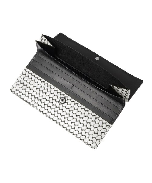 HIROKO HAYASHI(ヒロコハヤシ)の「OTTICA(オッティカ)長財布スリム(財布・レディース・グレー/アイボリー・00)」の9枚目の写真