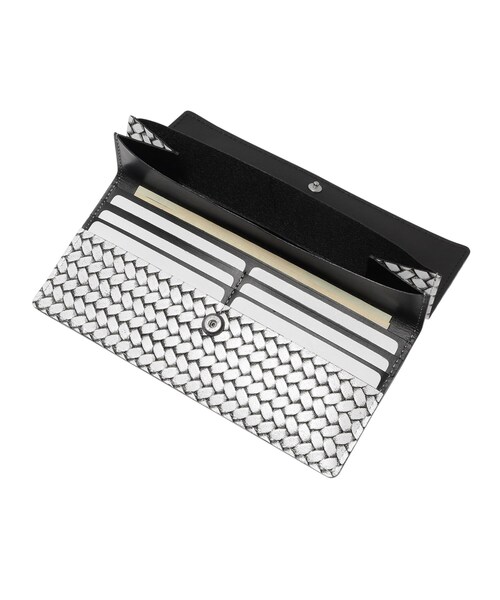 HIROKO HAYASHI(ヒロコハヤシ)の「OTTICA(オッティカ)長財布スリム(財布・レディース・グレー/アイボリー・00)」の10枚目の写真