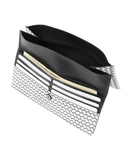 HIROKO HAYASHI(ヒロコハヤシ)の「OTTICA(オッティカ)長財布スリム(財布・レディース・グレー/アイボリー・00)」の11枚目の写真