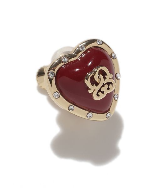 SNIDEL（スナイデル）の「プランプハートイヤリング（イヤリング・レディース・レッド/シルバー/ブラック・F）」の5枚目の写真