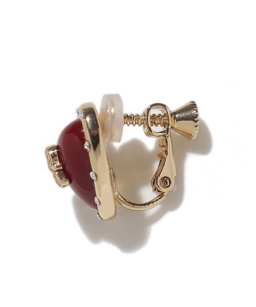 SNIDEL（スナイデル）の「プランプハートイヤリング（イヤリング・レディース・レッド/シルバー/ブラック・F）」の6枚目の写真