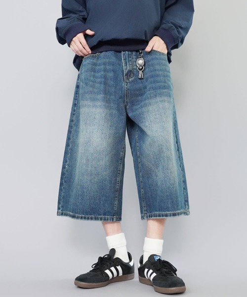 ぎゅな☺︎ デニムバギーパンツ[商品：PN22AW-019] - PUNYUS Online Store