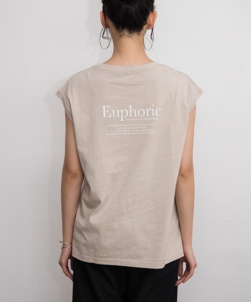 slattgir(スラットジール)の「高身長 綿100%フレンチスリーブロゴプリントTシャツ(UVカット・接触冷感)(トールサイズ)Essenave(Tシャツ/カットソー・レディース・オフホワイト/ベージュ・TM/TL/TLL/T3L/T4L/T5L)」の18枚目の写真