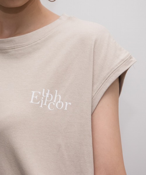 slattgir(スラットジール)の「高身長 綿100%フレンチスリーブロゴプリントTシャツ(UVカット・接触冷感)(トールサイズ)Essenave(Tシャツ/カットソー・レディース・オフホワイト/ベージュ・TM/TL/TLL/T3L/T4L/T5L)」の20枚目の写真