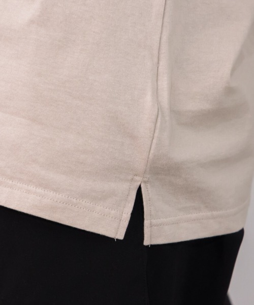slattgir(スラットジール)の「高身長 綿100%フレンチスリーブロゴプリントTシャツ(UVカット・接触冷感)(トールサイズ)Essenave(Tシャツ/カットソー・レディース・オフホワイト/ベージュ・TM/TL/TLL/T3L/T4L/T5L)」の21枚目の写真