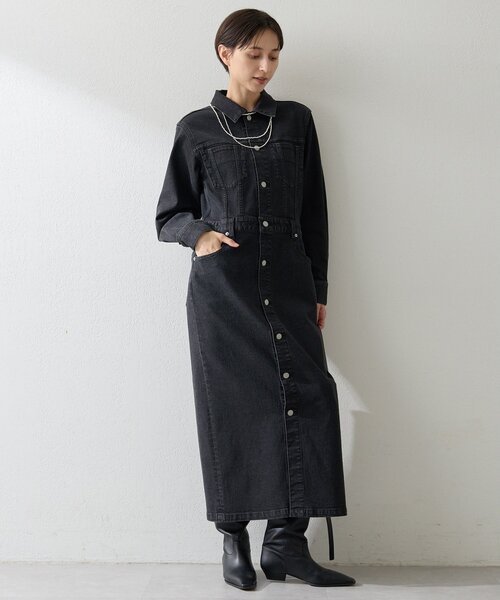 【美品】Whim Gazette 即完売品　DENIMワンピース DENIMワンピース | Whim Gazette(ウィム ガゼット)レディース