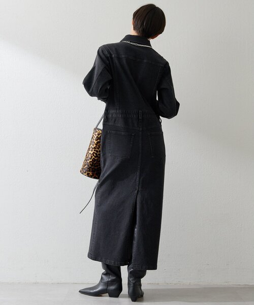 ウィムガゼット　デニムワンピース ウィムガゼット Whim Gazette ストレッチデニムワンピース