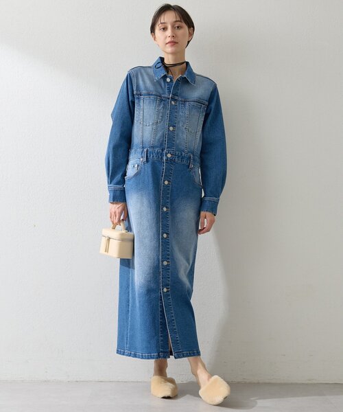 【美品】Whim Gazette 即完売品　DENIMワンピース DENIMワンピース | Whim Gazette(ウィム ガゼット)レディース