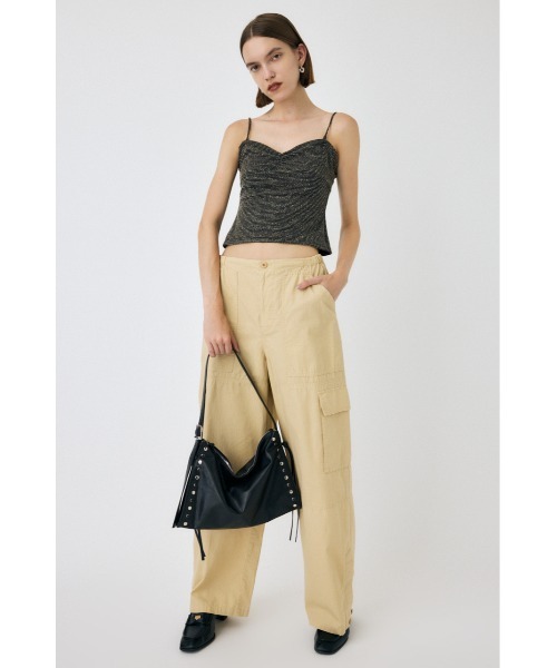 MOUSSY(マウジー)の「HARD EDIT MILITARY パンツ(カーゴパンツ・レディース・ベージュ/グリーン系その他2/ライトブラック・1/2)」の6枚目の写真