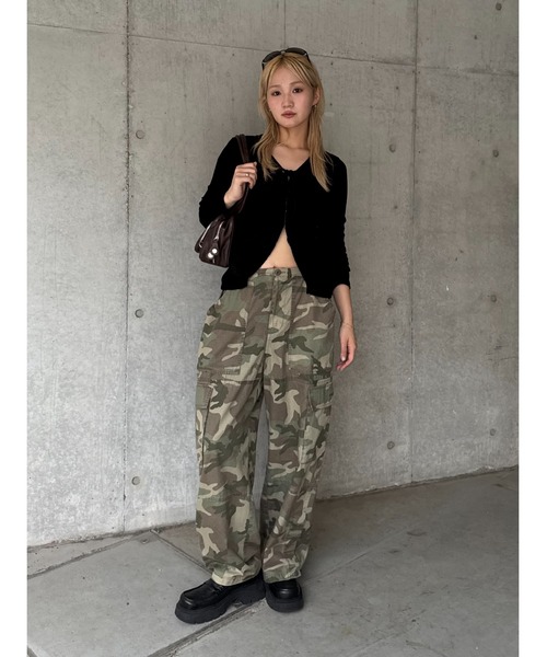 moussy グレー カーゴパンツ 25年AW新作】HARD EDIT MILITARY パンツ（カーゴパンツ