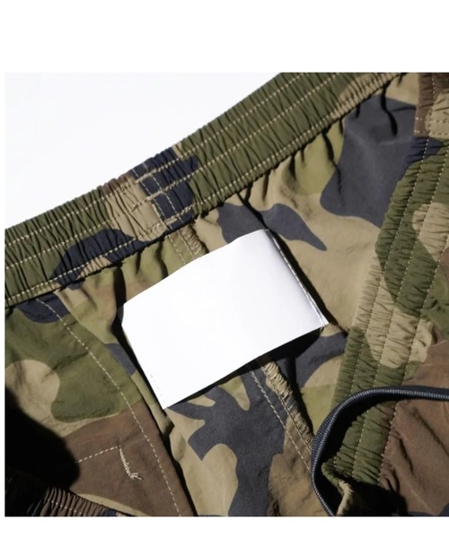 made in standard （メイドインスタンダード）の「【MADE IN STANDARD / メイドインスタンダード 】ARMY SHORTS /アーミープリント ショートパンツ/ユニセックス/水陸両用（その他パンツ・メンズ・ブラック/グレー/その他・L/M）」の6枚目の写真