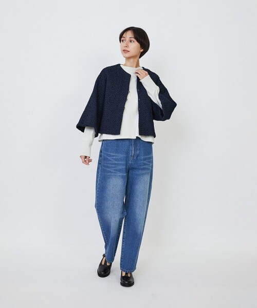 LOISIR（ロワズィール）の「インドコットンポプリンハンドスモッキングブラウスジャケット（シャツ/ブラウス・レディース・ブラック/モカ・FREE）」の13枚目の写真