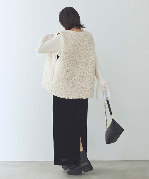 LUカーリーファーミドルベスト（その他アウター）｜Gready Brilliant